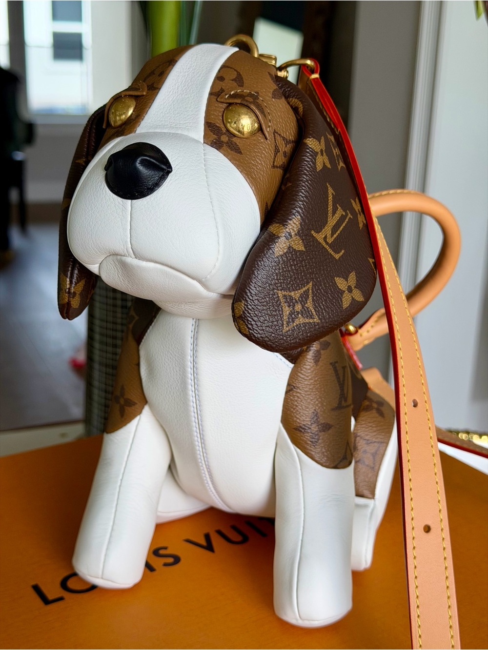 Louis Vuitton Beagle Dog Bag Monogram Canvas Rare Like New